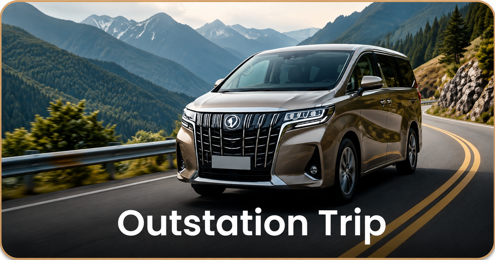 Executive vehicle on an outstation business trip